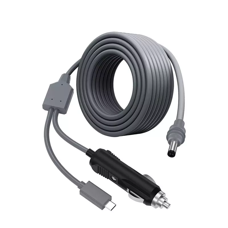 2-i-1 Starlink DC till USB-C billaddarkabel