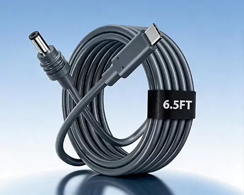 Laddningskabel av typ C till DC möjliggör flera enheter