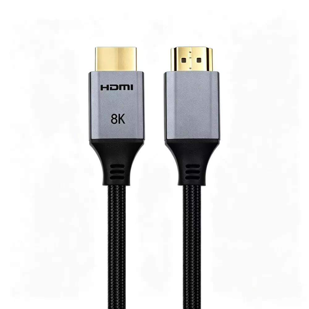 Zinklegeringsskal 8K HDMI-kabel för kamera AM till AM