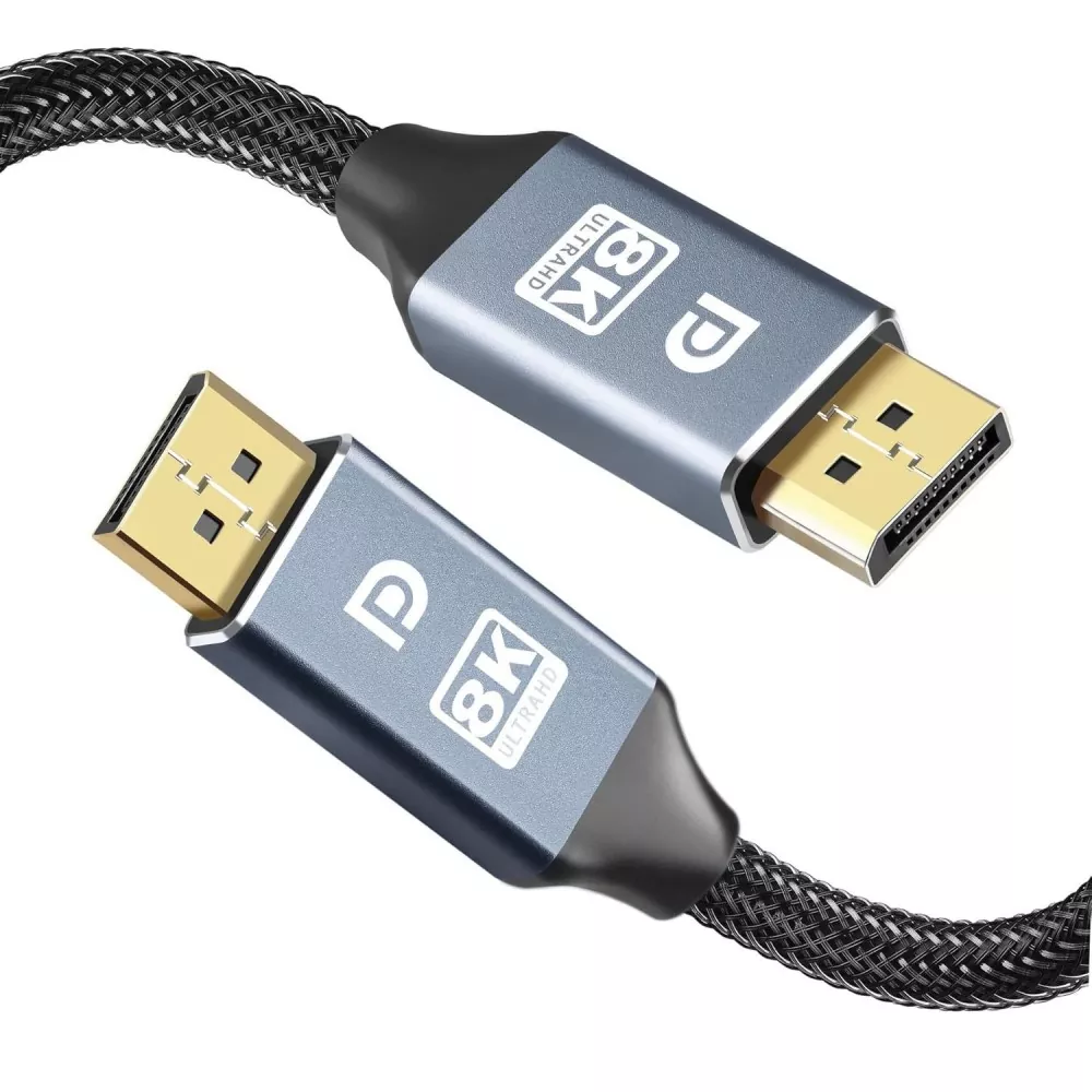 Zinklegeringsskal DP2.1 hane till DP hankabel